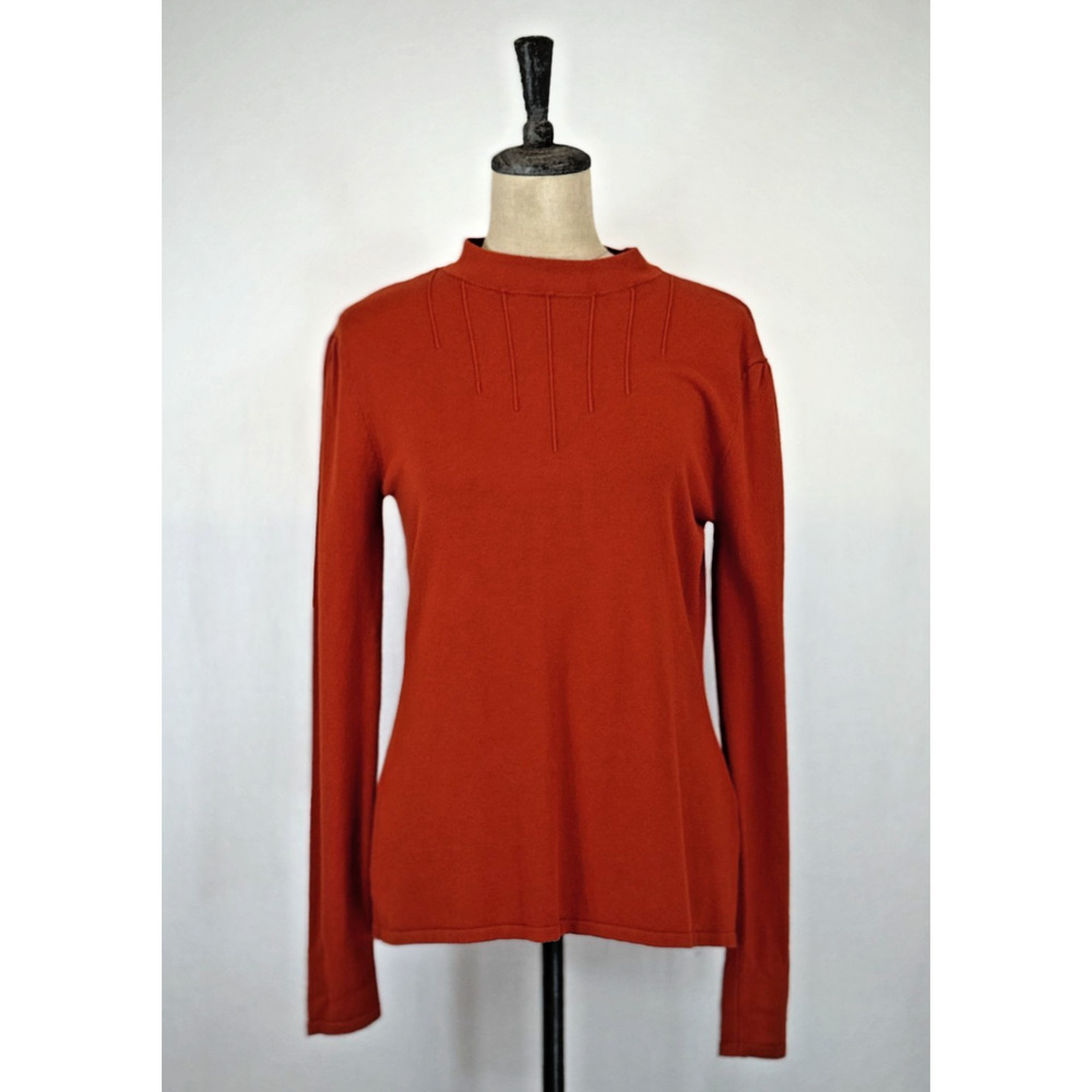 NWT Effie's Heart Emmiline Light Pullover Sweater Burnt Orange #0243 Size XS S